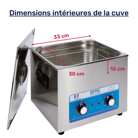 Bpac nettoyeur ultrasons 15 litres analogique