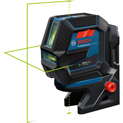 Laser points et lignes GCL 2-50 G Professional - BOSCH - avec piles et sacoche - 0601066M00