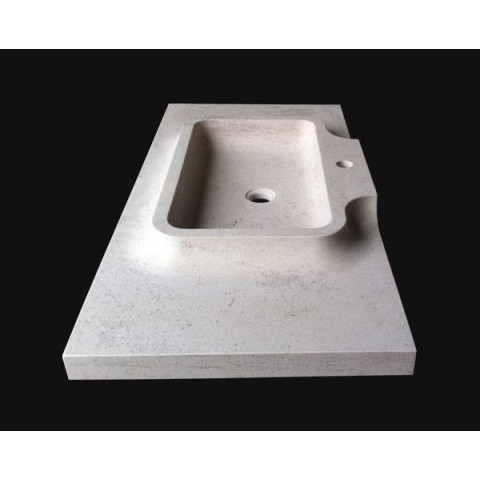Vasque en pierre Oppio - 90 x 50 x 10 - Comptoir des Pierres - Couleur au choix