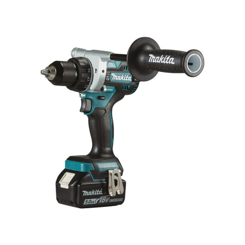 Lot 3 outils 18V - perceuse visseuse DDF486 + perfo-burineur DHR243 + disqueuse DGA506 - MAKITA - avec 3 batteries 18V 5.0Ah - chargeur - MakPac - DLX3157TJ
