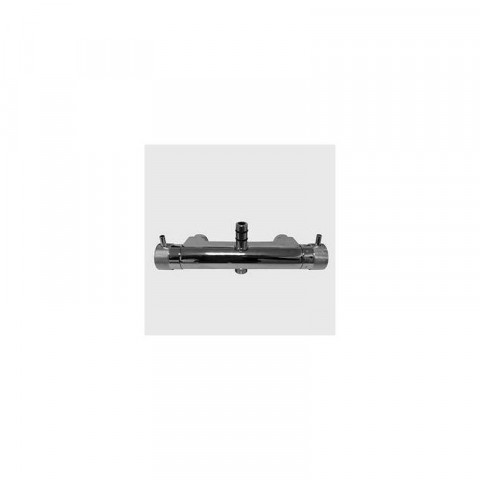 Paini - mitigeur thermostatique double sortie torique chrome