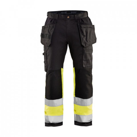 Pantalon artisan poches flottantes haute visibilité blaklader +stretch - Couleur au choix