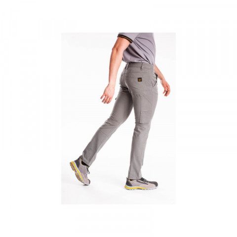 Pantalon de travail rica lewis - homme - taille 38 - multi poches - coupe charpentier - stretch - gris clair - carp