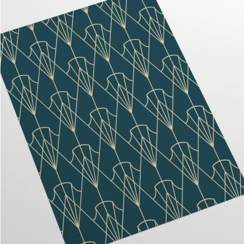 Papier peint art déco Cobalt - DECOCOBALT++