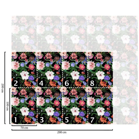 Papier peint botaniques à fleurs - BLOOM