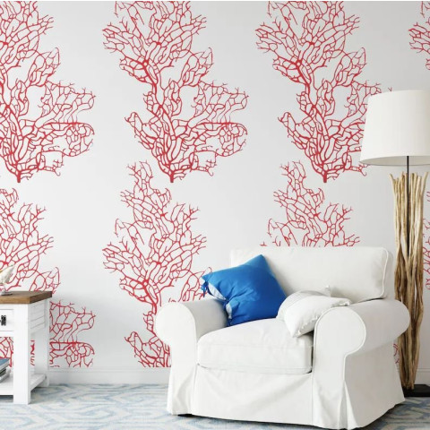 Papier peint corail rouge - CORALLO ROSSO++