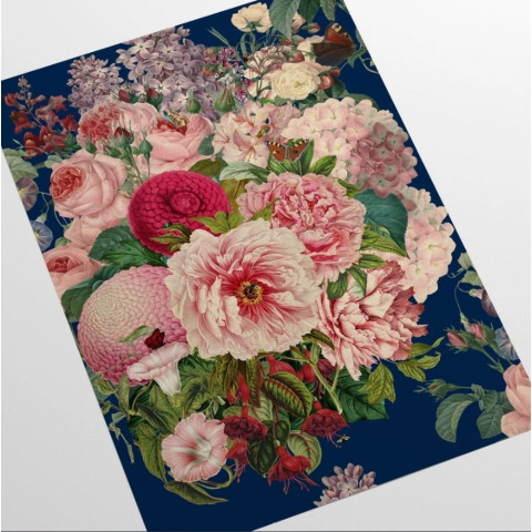 Papier peint floral en velours - VELVETBLUE++
