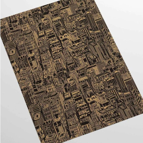 Papier peint gratte-ciels de New York brun - NEW YORK MARRONE++