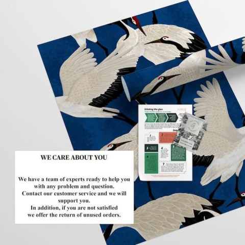 Papier peint Hérons bleus - AIRONI BLU++