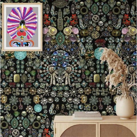 Papier peint à motifs de diamants et de bijoux - GIOIELLI++