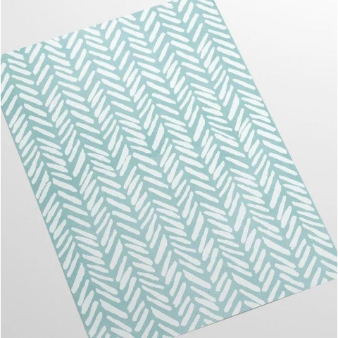 Papier peint pastel à chevrons bleu clair - HERRINGBONE BLUE