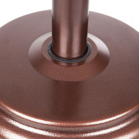 Parasol chauffant gaz 14 kw gold radiateur de terrasse (inclus housse, lest et connectique)