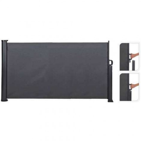 Paravent rétractable 1,4x3m anthracite