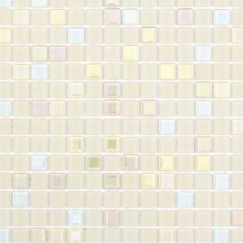 Mosaïque pâte de verre pastel pearl - tarif à la plaque de 0,09m²