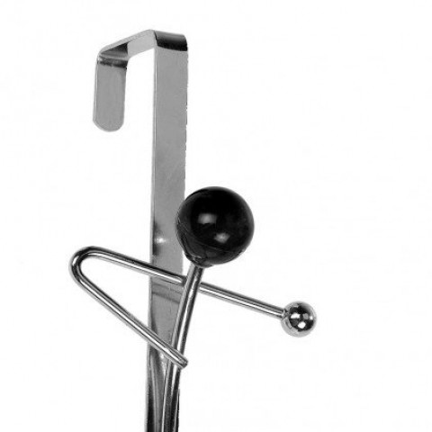 Patère de porte 3 boules rotatives