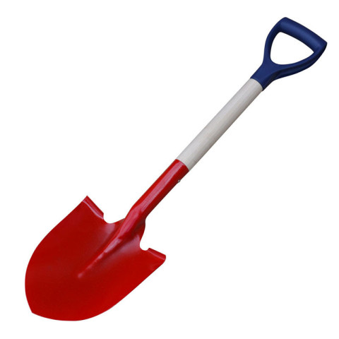 Pelle de bord rouge 21 cm manche pp 800mm sans marque