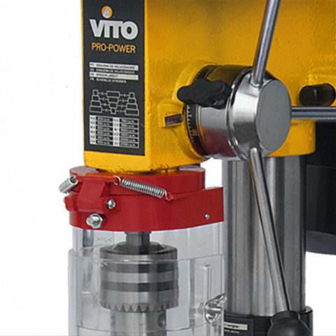 Perceuse à colonne 450w vitopower pro colonne fonte mandrin 16mm 12 vitesses