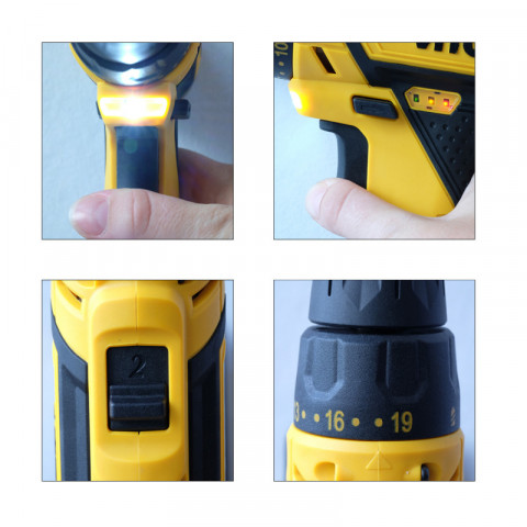 Perceuse visseuse ss fil vito 14,4 v 3 batteries lithium 2.0ah chargeur rapide led indicateur de charge