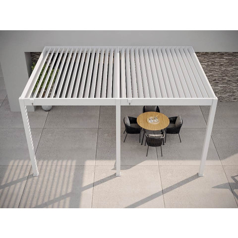 Pergola Bioclimatique 3,6X5,3 - HALO 19 Adossée - Couleur au choix