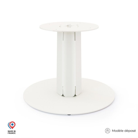 Pied central DECO-GEM pour table basse en acier à visser Zircon, H.39 cm