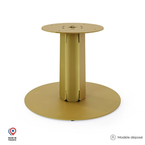 Pied central DECO-GEM pour table basse en acier à visser Zircon, H.39 cm
