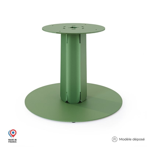Pied central DECO-GEM pour table basse en acier à visser Zircon, H.39 cm