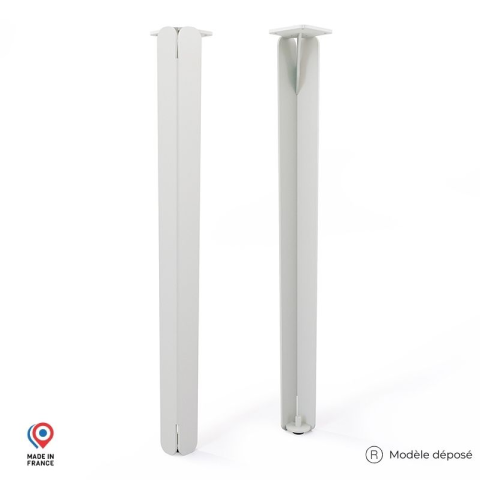 Lot de 2 pieds DECO-GEM pour table basse en acier Jaspe, H.71 cm