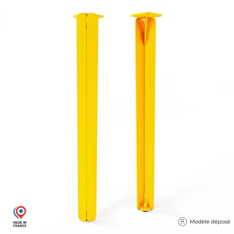 Lot de 2 pieds DECO-GEM pour table basse en acier Jaspe, H.86 cm