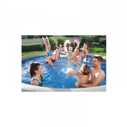 Piscine auto-portante ronde bestway - 457 x 122 cm - 13 807 l - fast set - 57289