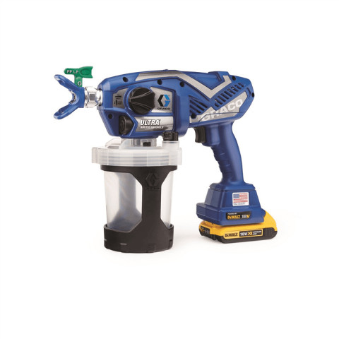 Pulvérisateur airless Ultra sans fil 18V 138 bar - GRACO - avec 2 batteries 18V 2.0Ah - chargeur - sac de transport - 17M366