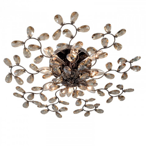 Plafonnier argenté flora 8 ampoules 21 cm