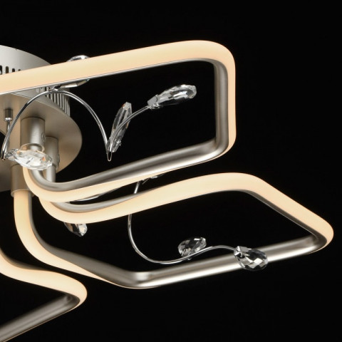 Plafonnier argenté techno   13 cm