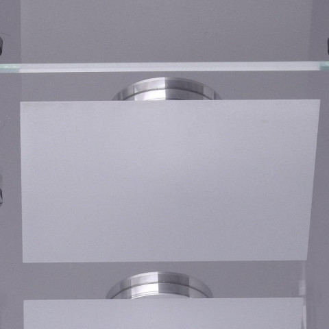 Plafonnier argenté techno 9 ampoules 7 cm