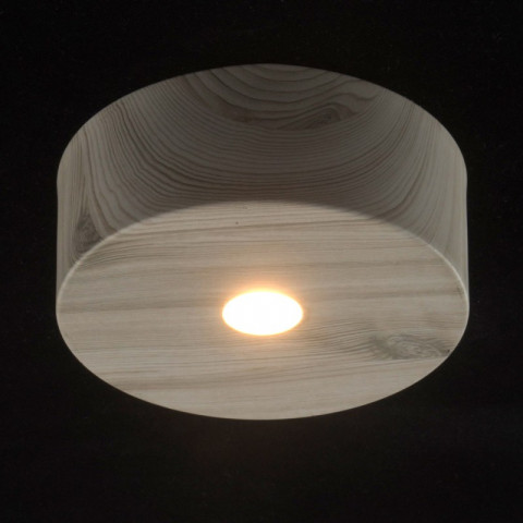Plafonnier beige techno 1 ampoule 6 cm