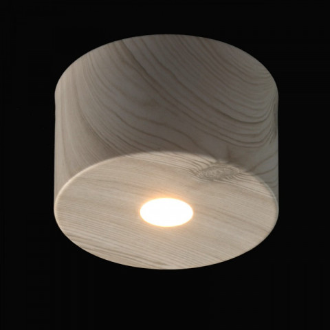 Plafonnier beige techno 1 ampoule 8 cm