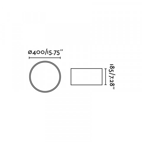 Plafonnier blanc seven 2 ampoules