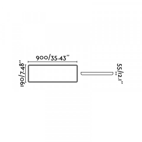 Plafonnier blanc sogo l19 cm