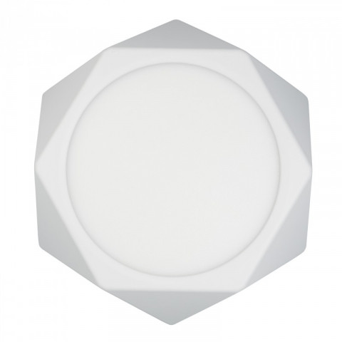 Plafonnier blanc techno 1 ampoule 4 cm