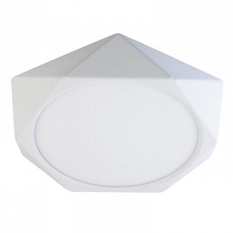 Plafonnier blanc techno 1 ampoule 5 cm