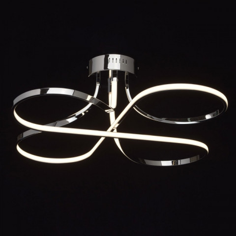 Plafonnier chromé techno   24 cm