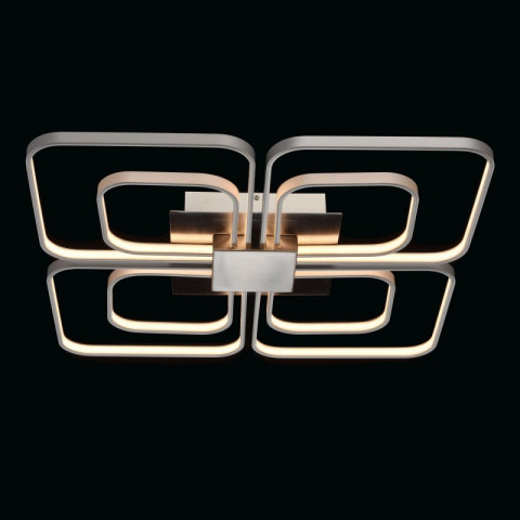 Plafonnier chromé techno 4 ampoules 9 cm