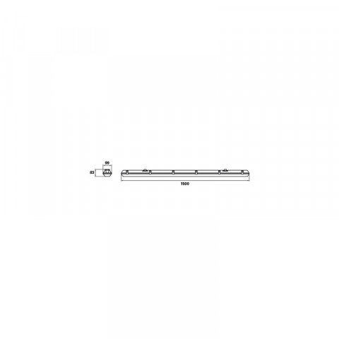 Plafonnier de jardin propper led 312 ampoules