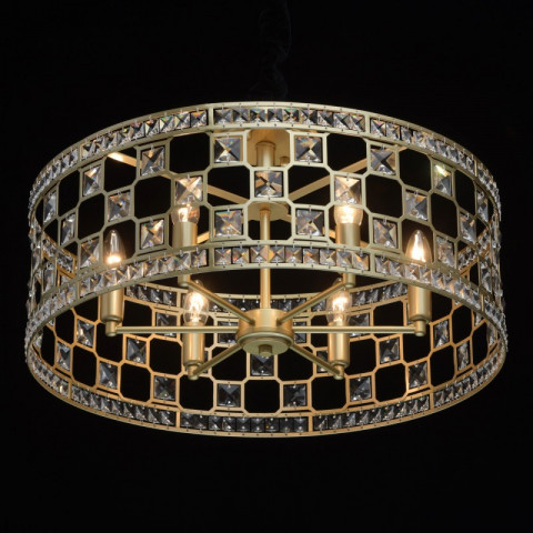 Plafonnier doré classic 6 ampoules 32 cm