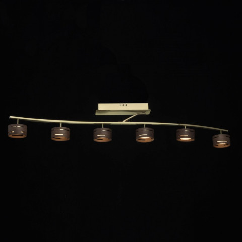 Plafonnier doré megapolis 6 ampoules 22.5 cm