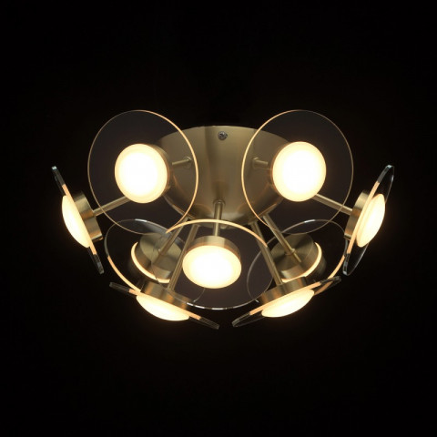Plafonnier doré techno   18 cm