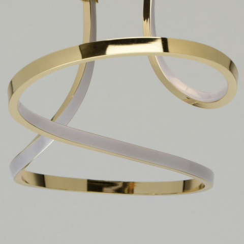 Plafonnier doré techno   19 cm