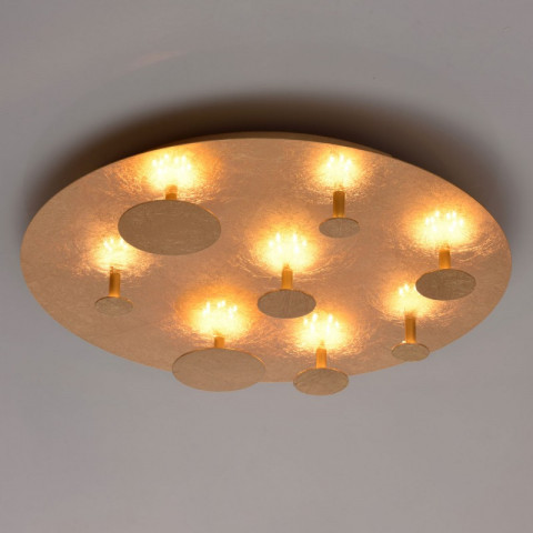 Plafonnier doré techno   8 cm