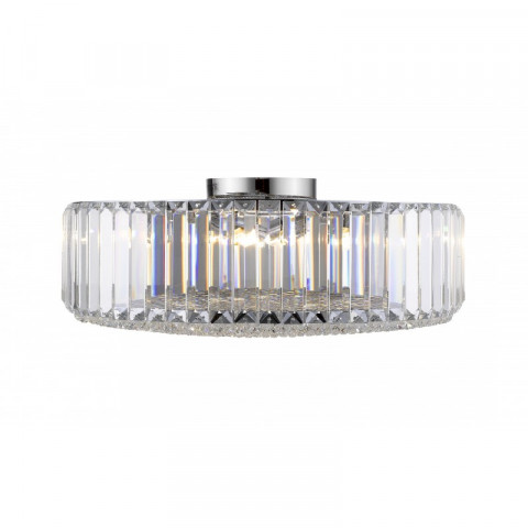 Plafonnier en cristal poole 5 lumières