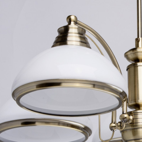 Plafonnier laiton classic 5 ampoules 57 cm