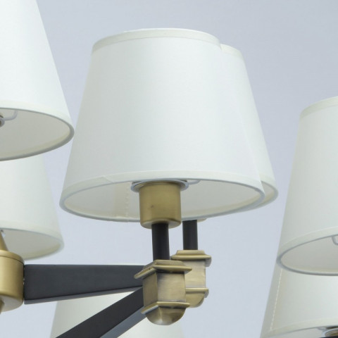 Plafonnier laiton neoclassic 12 ampoules 49 cm